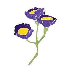 Cartoon Flowers N80