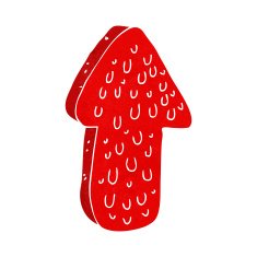cartoon slimy arrow symbol N10
