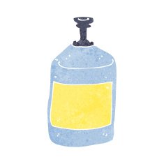 cartoon old squirt bottle N10