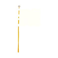cartoon waving flag N15
