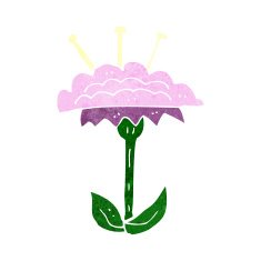 cartoon flower N417