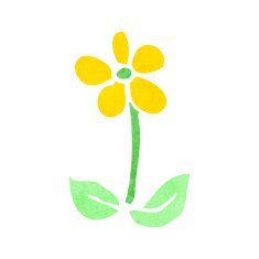 cartoon flower N418
