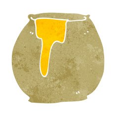 cartoon honey pot N12