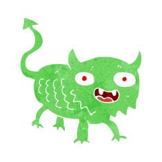 cartoon little demon N29
