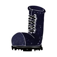 cartoon old work boot N10