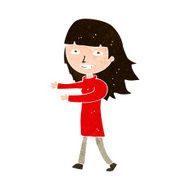 cartoon happy girl N98