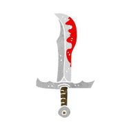 cartoon bloody sword N26
