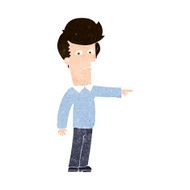 Cartoon Man Pointing N205