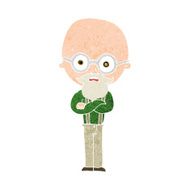 cartoon annoyed old man N65
