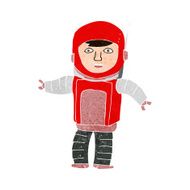 Cartoon Astronaut N135