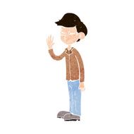 cartoon arrogant boy N10