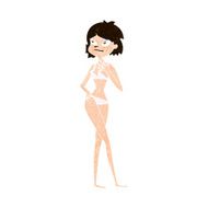 cartoon woman in bikini N54