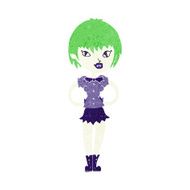 cartoon pretty vampire girl N30