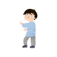 cartoon man gesturing N32