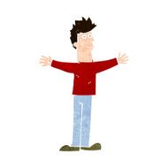 cartoon happy man N476