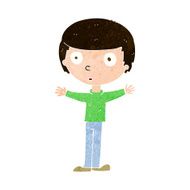cartoon surprised man N147