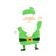 cartoon angry santa claus N20