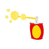cartoon aerosol spray can N19