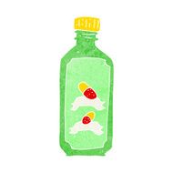 cartoon old bottle of pills N10