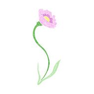 cartoon flower N422