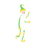 cartoon skinny santa N10