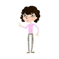 cartoon woman giving thumbs up symbol N66