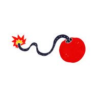 cartoon burning bomb N23