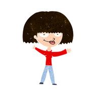 cartoon smug woman N18
