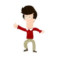 Cartoon Man Waving N35