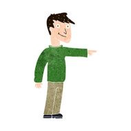 Cartoon Man Pointing N208