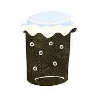 cartoon glass of stout beer N8