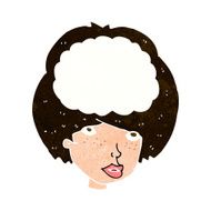 cartoon empty headed woman N9