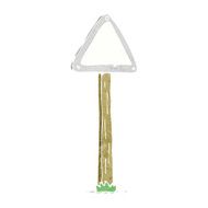 cartoon road sign N20