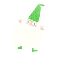 cartoon tiny santa N20