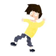 cartoon terrified man N253