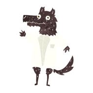 cartoon wolf businessman N5