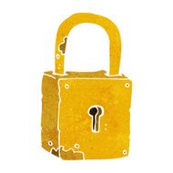 cartoon rusty lock N10