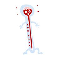 cartoon hot thermometer N11
