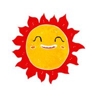 cartoon happy sun N11