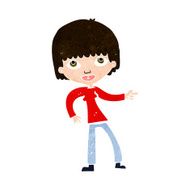 cartoon woman pointing N210