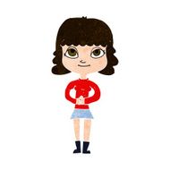 cartoon happy woman N259