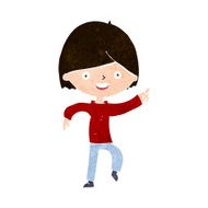 Cartoon Man Pointing N211