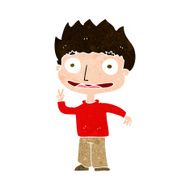 cartoon happy boy N240