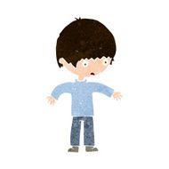 cartoon confused boy N15