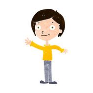 cartoon happy boy N243