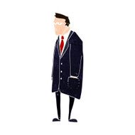 cartoon bad tempered man N10