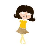 cartoon clever girl N10