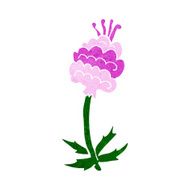 cartoon flower N427