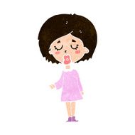 cartoon woman explaining her point N39