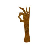 cartoon okay hand gesture N20